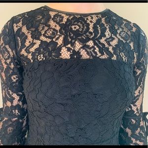 Black lace dress